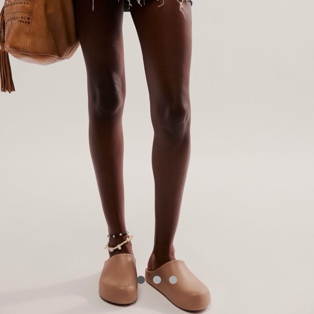 Free People Tan Mules